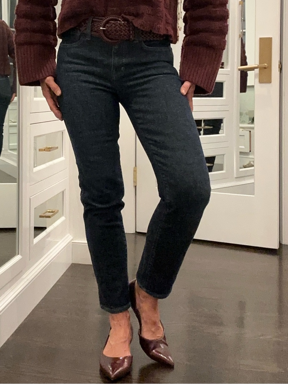 Madewell Mid Rise Stovepipe Denim High-Rise Straight Leg size 25